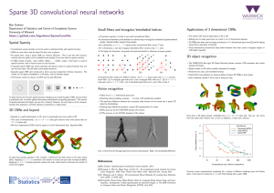 Sparse 3D convolutional neural networks Applications of 3 dimensional CNNs Ben Graham