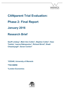 CANparent Trial Evaluation: Phase 2: Final Report January 2016