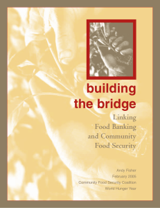 building the bridge Linking Food Banking