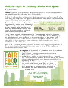 Economic Impact of Localizing Detroit’s Food System By Michael H. Shuman