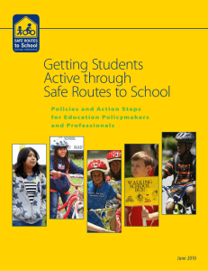 Getting Students Active through Safe Routes to School