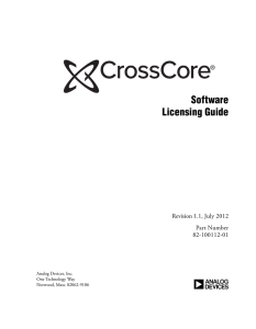 a 1.0 Software Licensing Guide