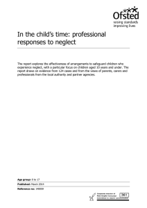 In the child’s time: professional responses to neglect