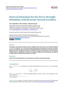 Interval Estimation for the Stress-Strength Reliability with Bivariate Normal Variables