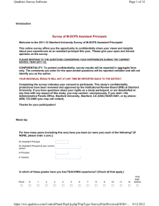 Page 1 of 12 Qualtrics Survey Software Survey of M-DCPS Assistant Principals