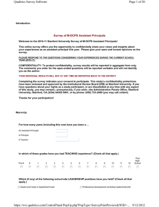 Page 1 of 20 Qualtrics Survey Software Survey of M-DCPS Assistant Principals