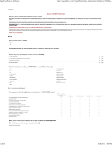 Survey of M-DCPS Teachers