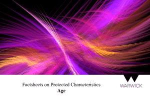 Factsheets on Protected Characteristics Age