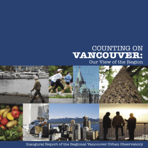 VANCOUVER: COUNTING ON  Our View of the Region