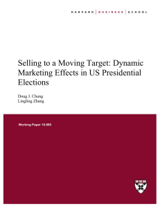 Selling to a Moving Target: Dynamic Marketing Effects in US Presidential Elections