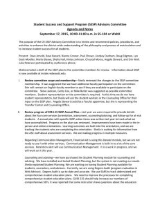 Student Success and Support Program (SSSP) Advisory Committee Agenda and Notes