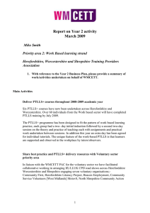 Report on Year 2 activity March 2009