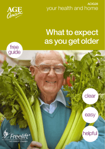 What to expect as you get older your health and home free