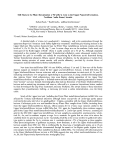 Still Stuck in the Mud: Reevaluation of Stratiform Gold in... Northern Carlin Trend, Nevada