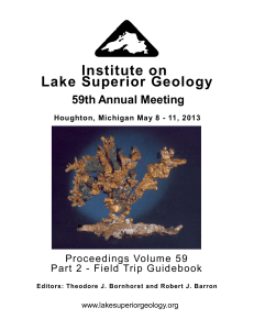 Institute on Lake Superior Geology 59th Annual Meeting Proceedings Volume 59