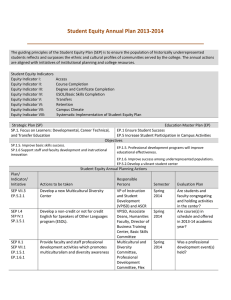 Student Equity Annual Plan 2013-2014