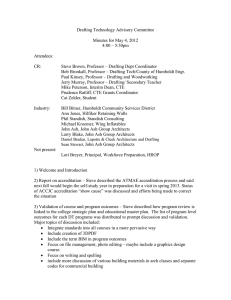 Drafting Technology Advisory Committee  Minutes for May 4, 2012 4:00 – 5:30pm