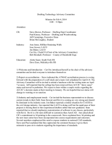 Drafting Technology Advisory Committee  Minutes for Feb 4, 2014 4:00 – 5:30pm