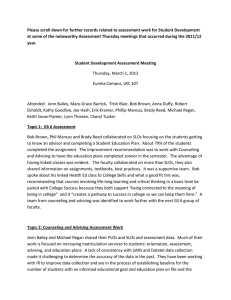 Please scroll down for further records related to assessment work... at some of the noteworthy Assessment Thursday meetings that occurred...