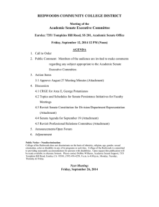 REDWOODS COMMUNITY COLLEGE DISTRICT Academic Senate Executive Committee