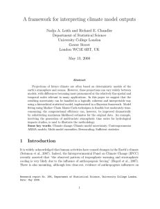 A framework for interpreting climate model outputs