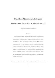 Modified Gaussian Likelihood Z d Chrysoula Dimitriou-Fakalou