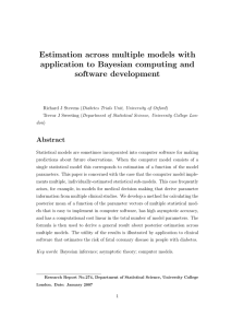 Estimation across multiple models with application to Bayesian computing and software development Abstract