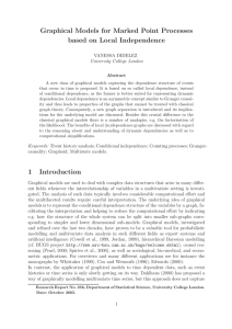 Graphical Models for Marked Point Processes based on Local Independence VANESSA DIDELEZ