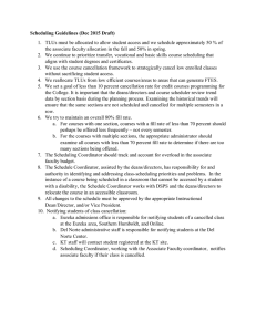 Scheduling Guidelines (Dec 2015 Draft)