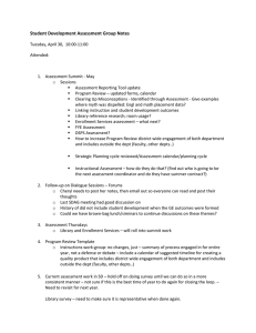 Student Development Assessment Group Notes