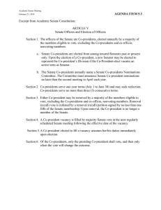 AGENDA ITEM 5.3 Excerpt from Academic Senate Constitution:  ARTICLE V