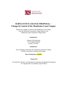 SUBSTANTIVE CHANGE PROPOSAL –