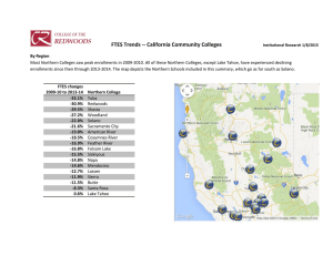 FTES Trends -- California Community Colleges