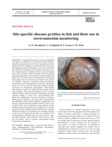 Site-specific disease profiles in fish and their use in environmental monitoring O A