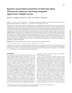 Bayesian survey-based assessment of North Sea plaice ( Pleuronectes platessa): extracting integrated