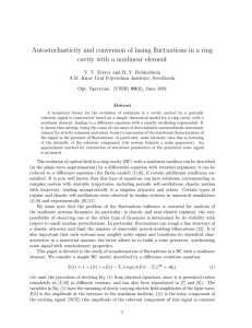 Autostochasticity and conversion of lasing fluctuations in a ring