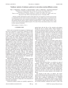 Nonlinear analysis of stationary patterns in convection-reaction-diffusion systems Olga A. Nekhamkina,