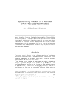 Spectral Filtering Formalism and Its Application for Multi-Phase Deep-Water Wavetrains