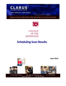 Scheduling Scan Results   April 2010  