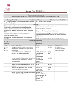 Annual	Plan	2015‐2016