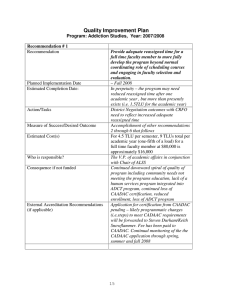 Quality Improvement Plan