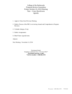 College	of	the	Redwoods Program	Review	Committee Friday,	October	24,	2014	Meeting 9am	–	11am,	Boardroom