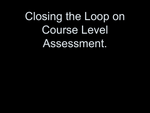 Closing the Loop on Course Level Assessment. QuickTime™ and a