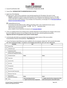 AJ 1 (if applicable): INTRODUCTION TO ADMINISTRATION OF JUSTICE