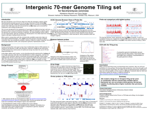 Intergenic 70-mer Genome Tiling set for Saccharomyces cerevisiae