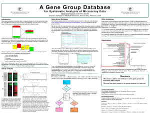 A Gene Group Database for Systematic Analysis of Microarray Data