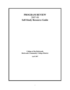 PROGRAM REVIEW Self-Study Resource Guide 2007-08