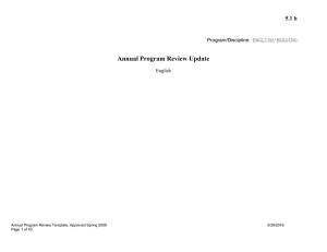 Annual Program Review Update 5.1 b  English