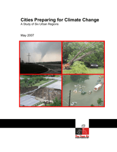 Cities Preparing for Climate Change  May 2007