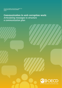 Communication in anti-corruption work: Articulating messages to structure a communication plan